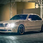 Передний бампер AMG 55 Mercedes E-Class W210 рестайлинг