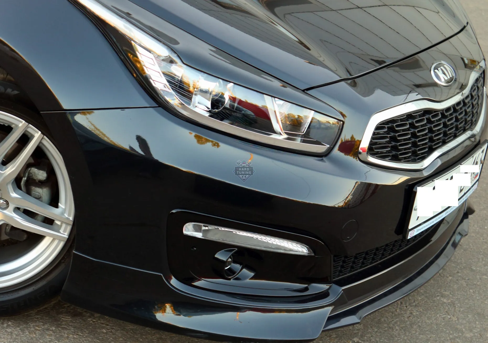 Накладка на передний бампер KIA CEED 2 JD 2015-2018 Рестайлинг