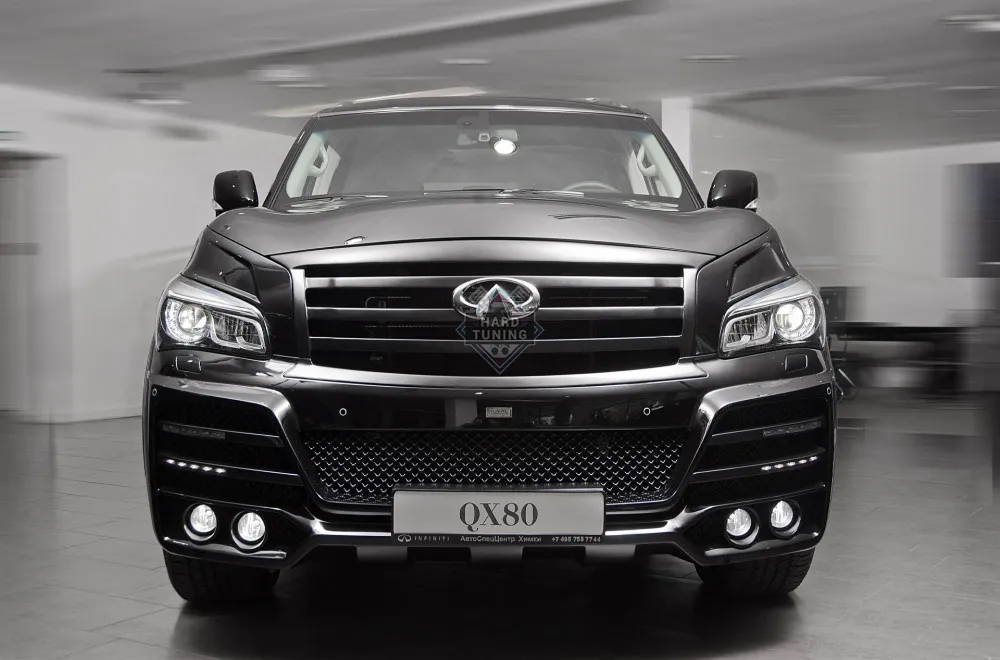 Передний бампер Armor Infiniti QX56/QX80