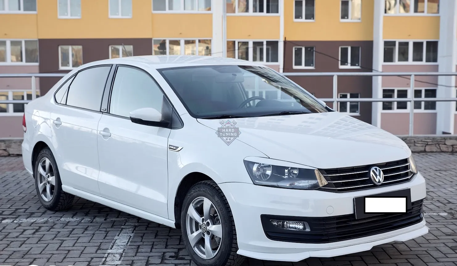 Сплиттер переднего бампера VW Polo Sedan (2010-2015)