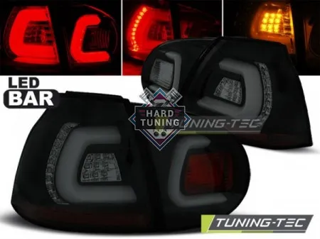 Задние фары VW GOLF 5 (2003-2009) LED BAR TAIL LIGHTS fits черно-тонированные