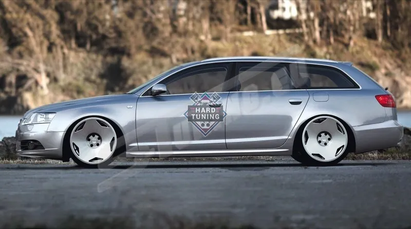 Накладки на пороги S-Line Audi A6 C6
