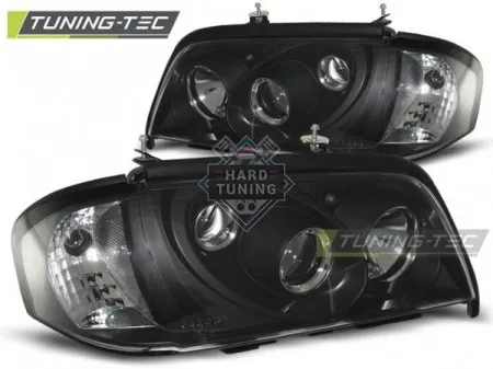 Передние фары Mercedes W202 C-Class (1993-2000) черные