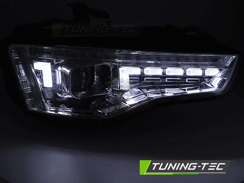 Передние фары AUDI A5 (2011-2016) XENON HEADLIGHTS LED SEQ Хром
