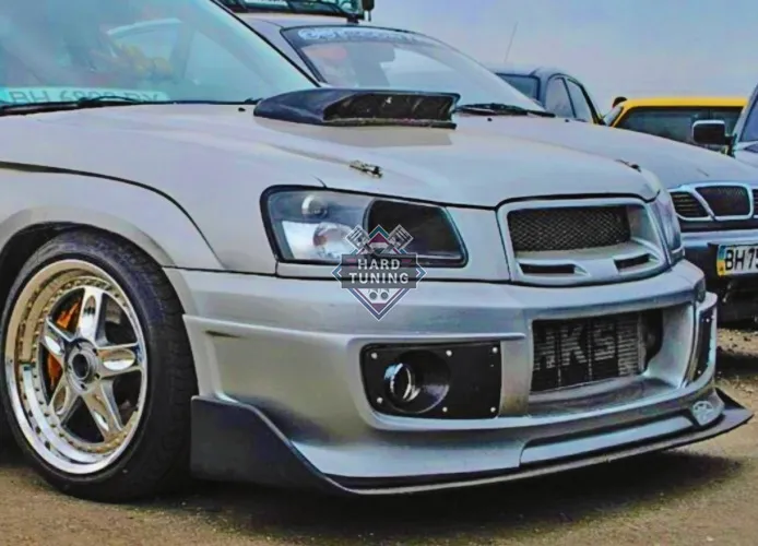 Сплиттер на передний бампер Робот Subaru Forester SG Дорестайлинг