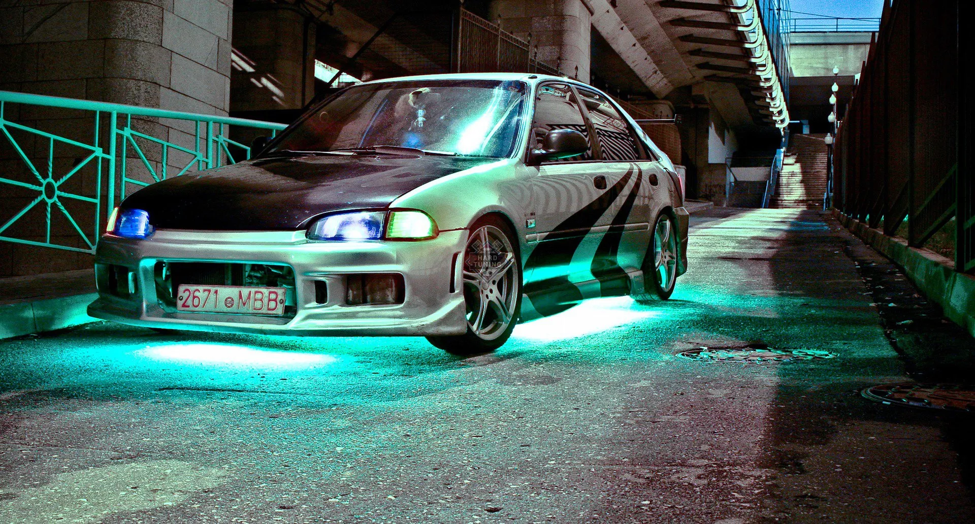 Передний бампер ST Honda Civic 5
