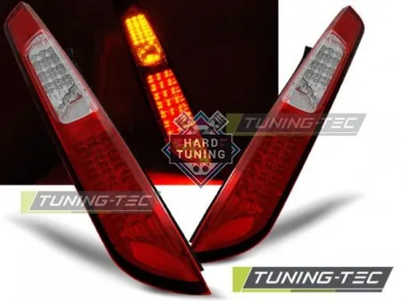 Задние фонари Ford Focus MK2 (2008-2010) Hatchback LED красно-белые