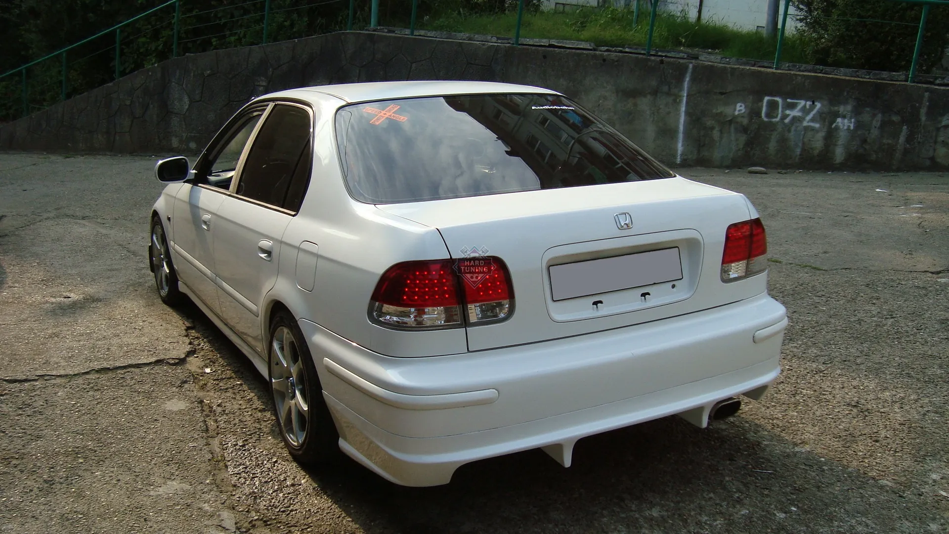 Накладка на задний бампер MUGEN RR Honda Civic 6 1996-1998