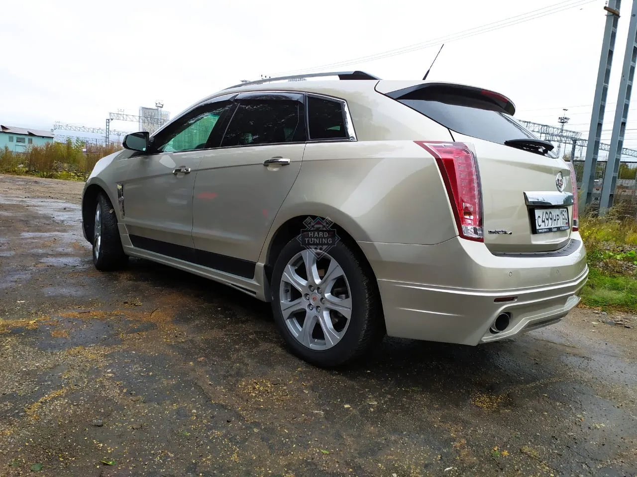 Накладки на пороги MZ SPEED Cadillac SRX 2 дорестайлинг
