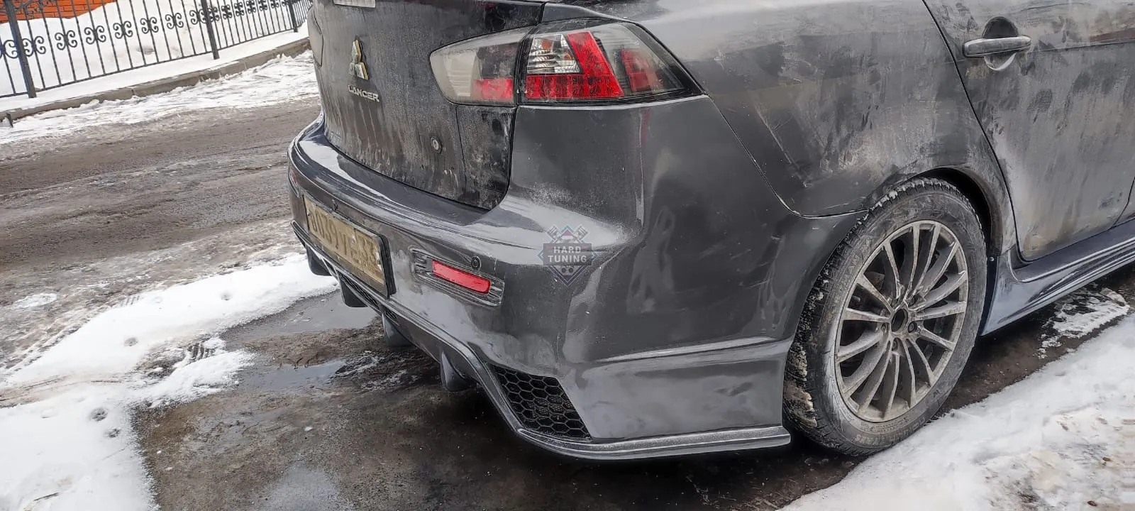 Задний бампер INGS+1 N-SPEC Mitsubishi Lancer 10 (2007-2016)