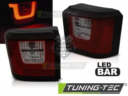 Задние фонари Volkswagen T4 (1990-2003) LED BAR красно-тонированные
