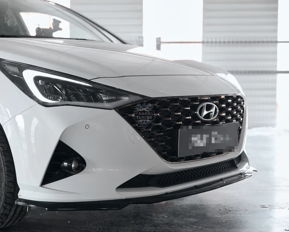 Сплиттер переднего бампера BS Hyundai Solaris hs 2020-2026 Рестайлинг