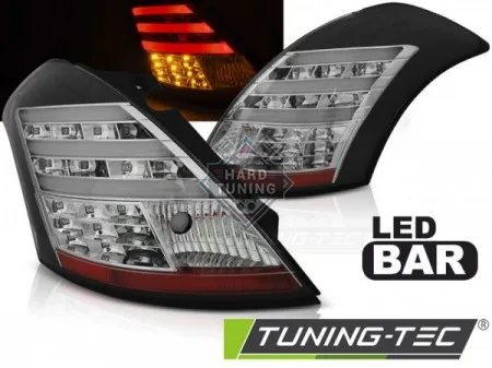 Задние фонари Suzuki Swift V 10- LED BAR черные