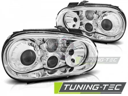 Передние фары Volkswagen Golf 4 (1997-2003) Sport хром