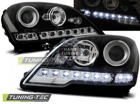 Передние фары Honda Civic 5 2D/3D (1991-1995) черные