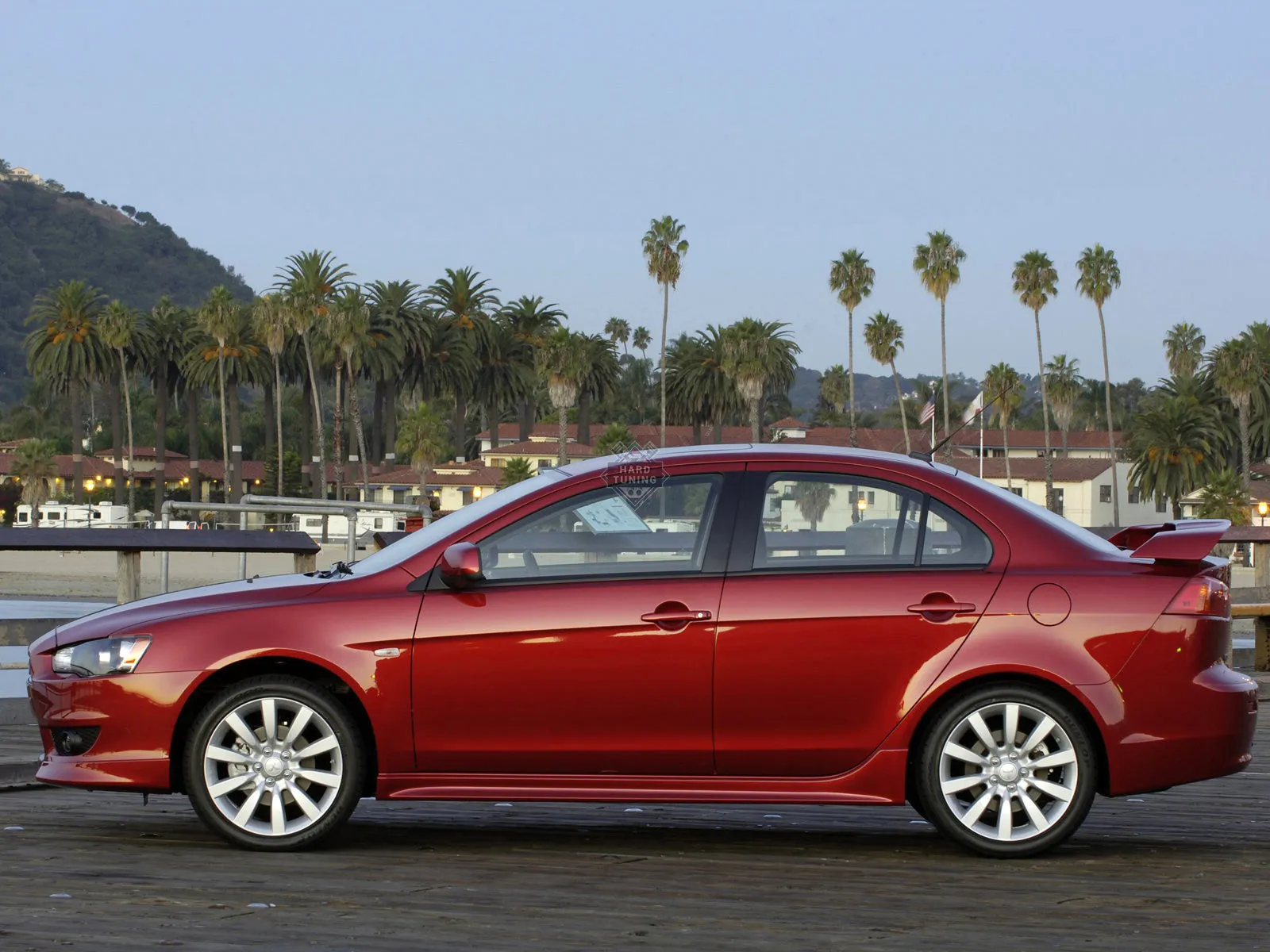 Накладки на пороги 2.0 Mitsubishi Lancer 10 (2007-2016) ABS пластик