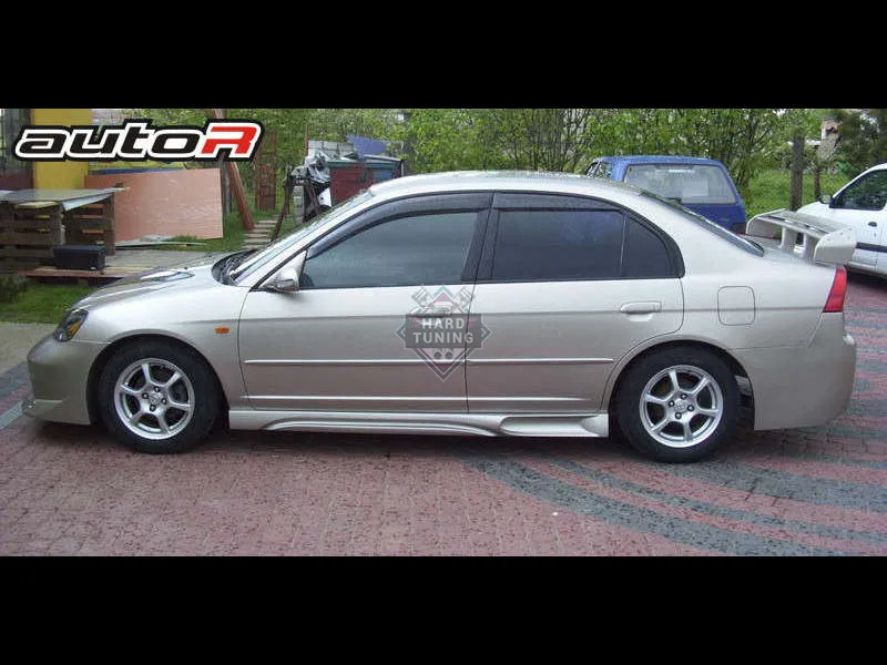 Накладки на пороги AutoR Honda Civic 7