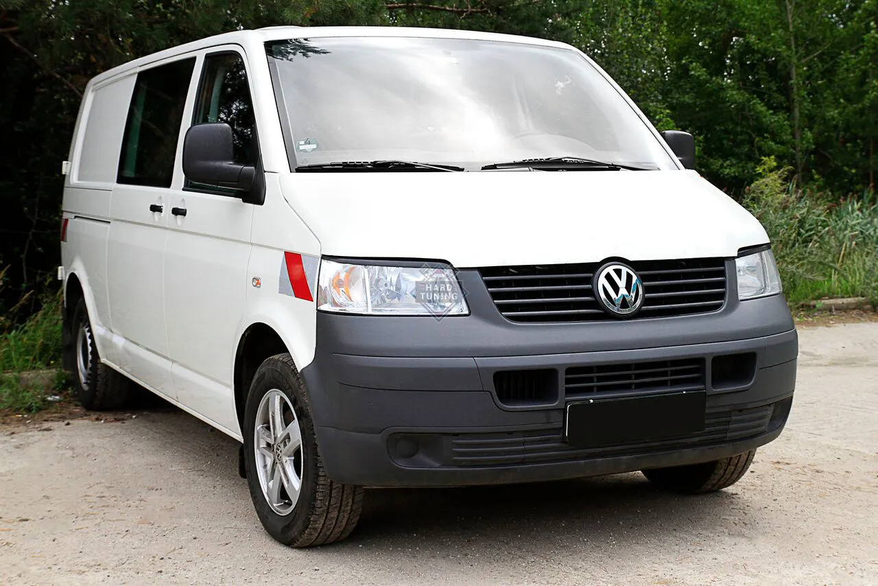 Накладки на передние фары (реснички) Volkswagen T5 2003-2009 дорестайлинг