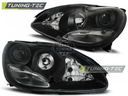 Передние фары Mercedes W220 S-Class (1998-2005) Headlights черные