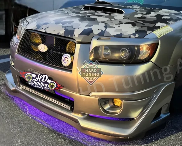 Накладка Syms на передний бампер Subaru Forester SG Рестайлинг