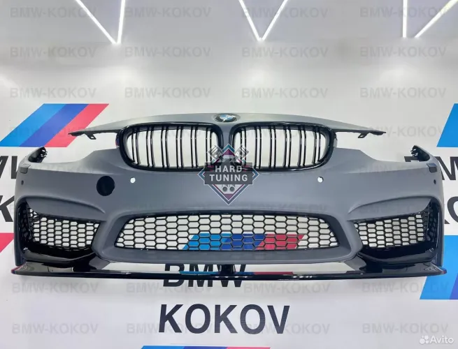Cплиттер для переднего бампер BMW M3 М-Look F30