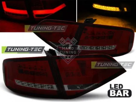 Задние фары AUDI A4 B8 (2008-2011) SEDAN LED TAIL LIGHTS fits красно-тонированные