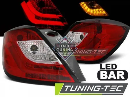 Задние фонари Opel Astra H (2004-2009) 3D LED красно-белые