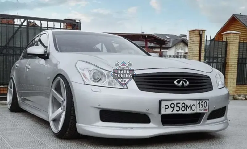 Накладка на передний бампер Infiniti G35 Дорест V36 (2006-2013)