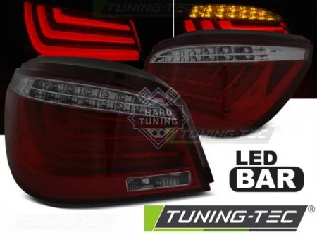 Задние фары BMW E60 (2003-2007) LED BAR TAIL LIGHTS fits красно-тонированные