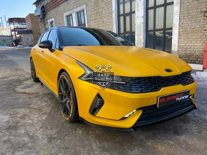 Обвес из сплиттеров и элеронов KIA K5 обычная версия