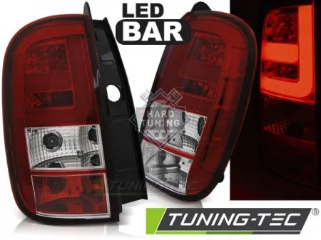 Задние фонари Dacia Duster (2010-2017) LED BAR красно-белые