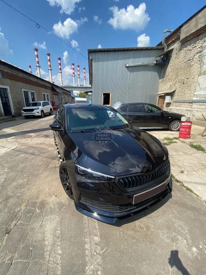 Сплиттер переднего бампера SKODA RAPID 2 (2020+)