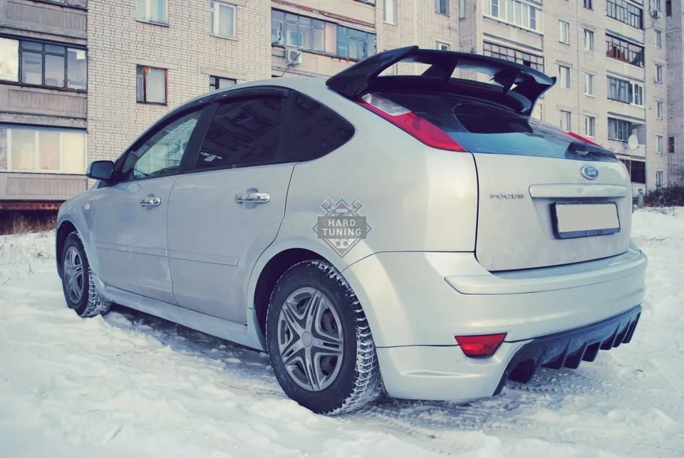 Диффузор заднего бампера SPORT Ford Focus 2 2004-2008 хетчбек