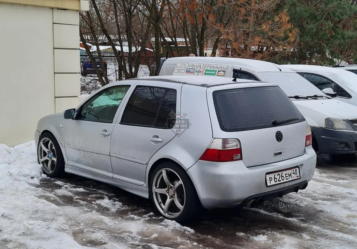 Накладки на пороги Rieger Volkswagen Golf 4 АБС пластик