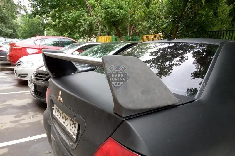 Спойлер EVO высокий 3х-составной Mitsubishi Lancer 9 (2003-2009) стеклопластик