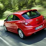 Накладка на задний бампер OPC Line Opel Corsa D