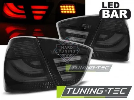Задние фары BMW E90 (2005-2008) LED BAR TAIL LIGHTS fits тонированные черные