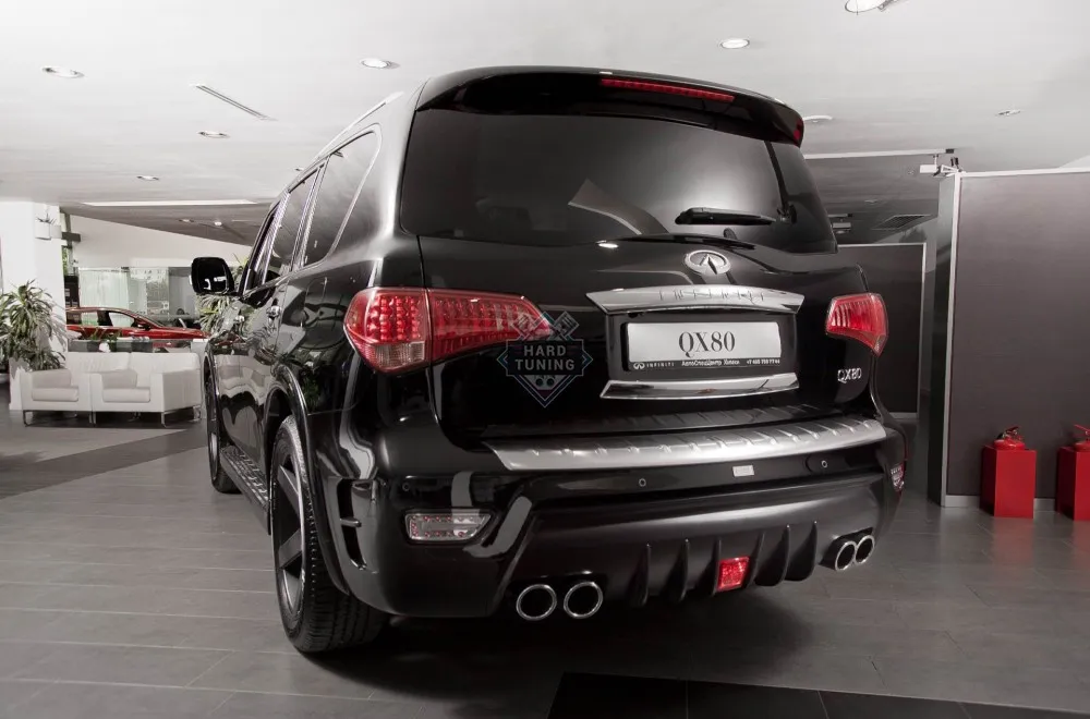 Задний бампер с диффузором Armor Infiniti QX56/QX80