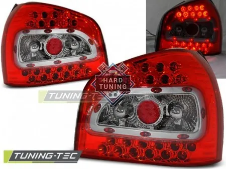 Задние фары AUDI A3 8L (1996-2000) LED TAIL LIGHTS fits красно-белые