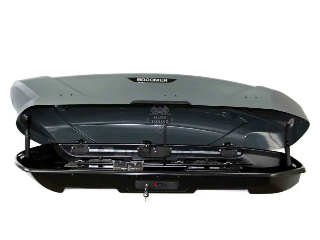 АВТОБОКС BROOMER VENTURE (L) 430Л. АБС, ТЕКСТУРНЫЙ ПЛАСТИК (СЕРЫЙ)