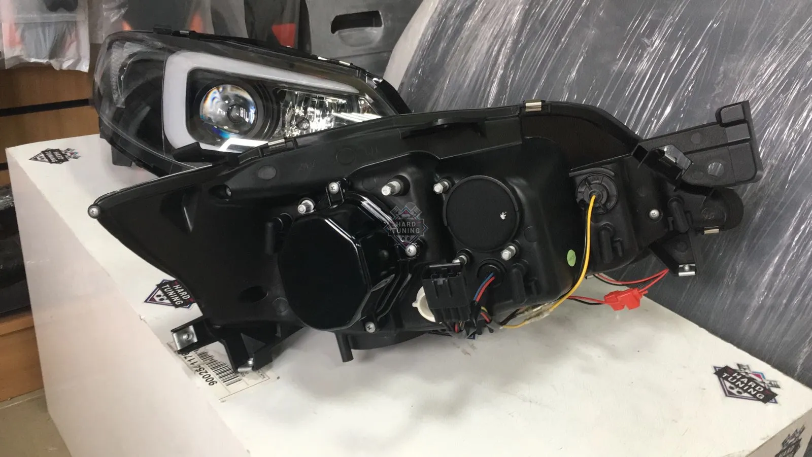 Передние фары Subaru Impreza 3 GH (2007-2012) черные