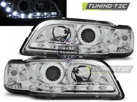 Передние фары Volvo S40/V40 (1996-2000) Daylight хром
