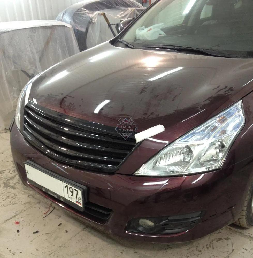 Решетка радиатора HT Nissan Teana 2 J32 без логотипа АБС пластик