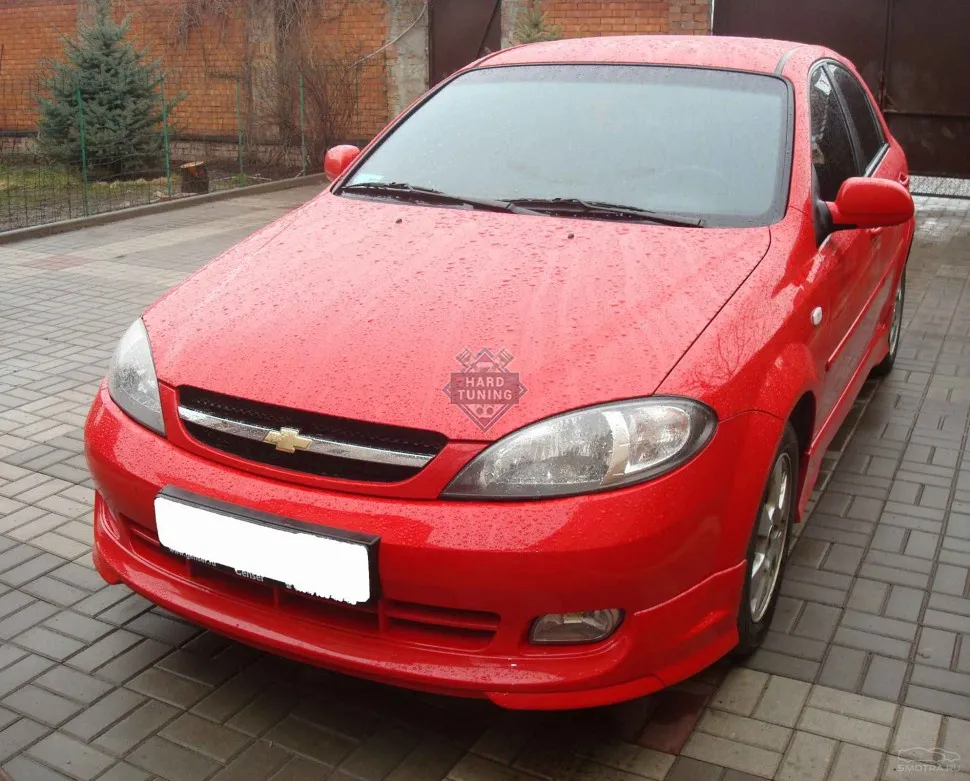 Накладка на передний бампер WTCC Chevrolet Lacetti Хэтчбек