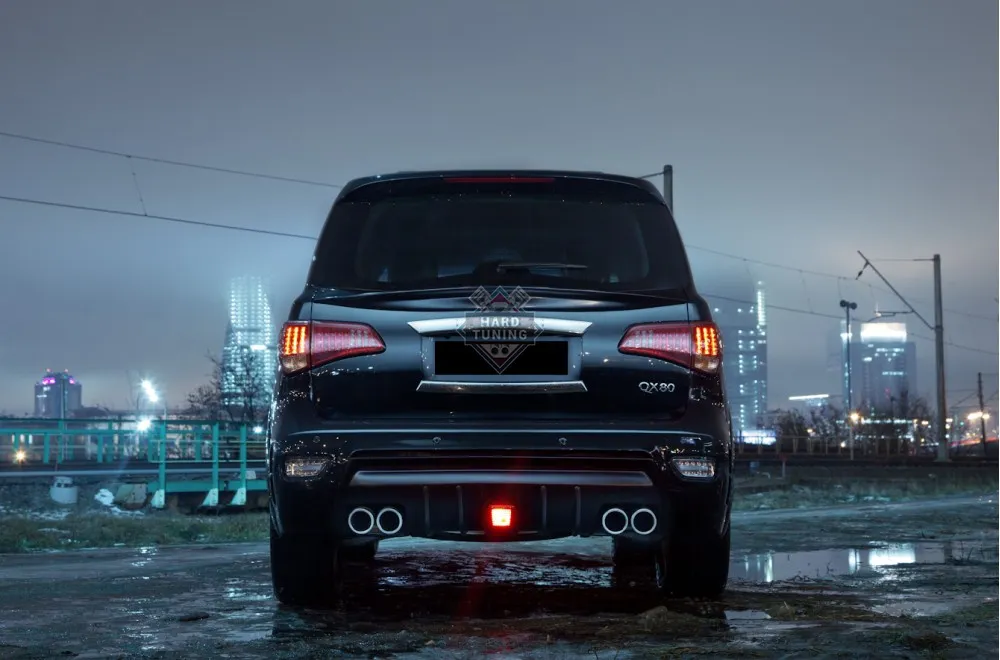 Задний бампер с диффузором Armor Infiniti QX56/QX80