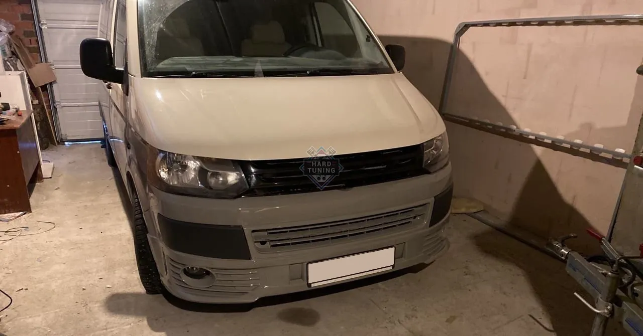 Накладка на передний бампер Rieger Volkswagen T5 рестайлинг