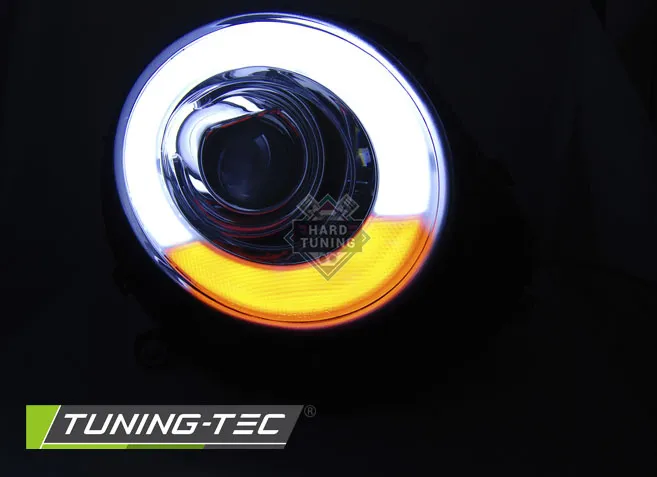 Передние фары BMW MINI (COOPER) (2006-2014) HEADLIGHTS TUBE LIGHTL fits черные