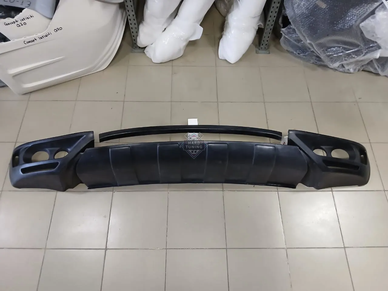 Юбка на передний бампер JE Design Volkswagen Touareg 2