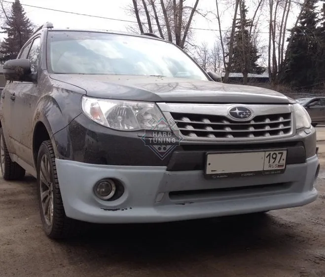 Накладка на передний бампер Subaru Forester 3 SH