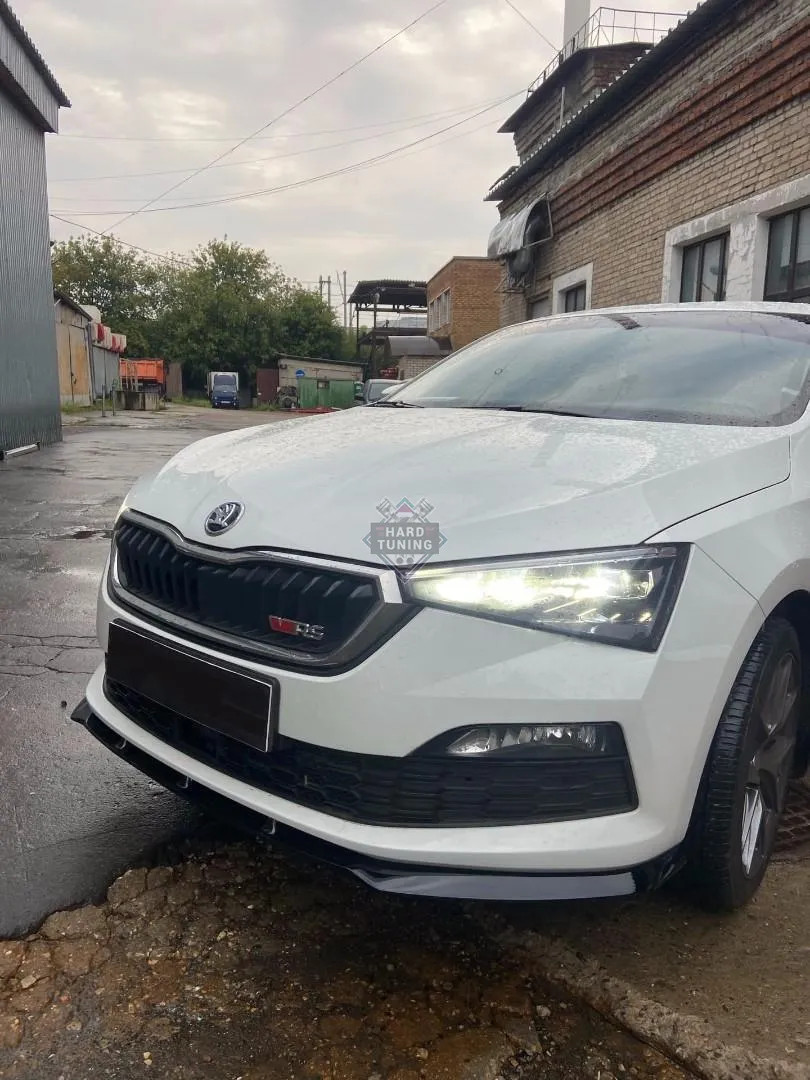 Сплиттер переднего бампера SKODA RAPID 2 (2020+)